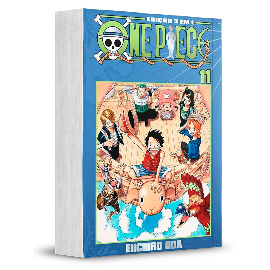 Mangá - One Piece 3 em 1 - 11 - Novo/Lacrado em Oferta na Shopee