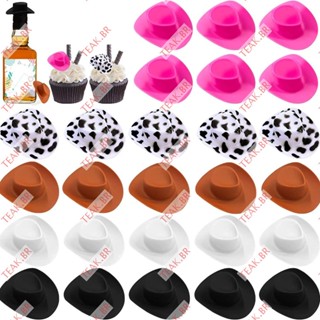 TEABR 20 PCS Mini Chapéus De Cowboy Acessórios Para Casamento Aniversário De Boneca Western Decor em Oferta na Shopee