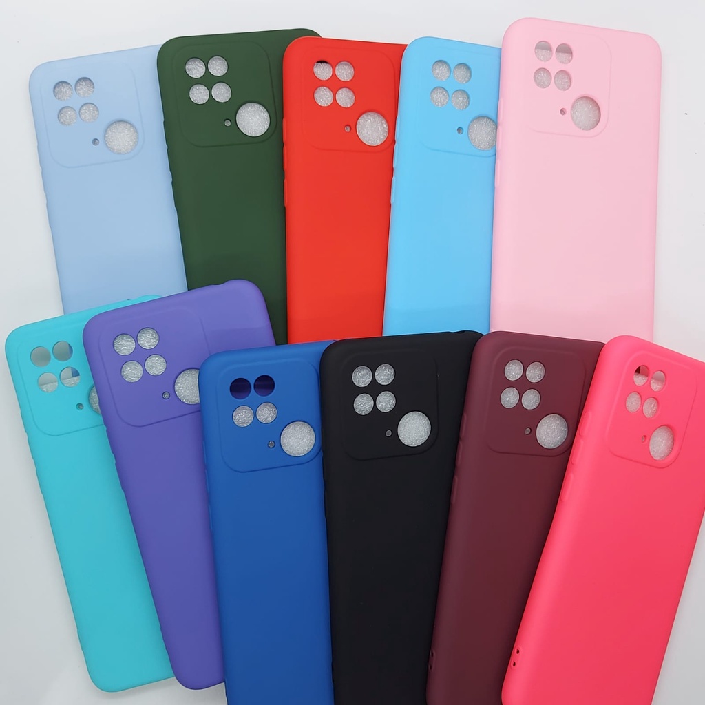 Capa Case Para Xiaomi Redmi 10C de Silicone com Interior Aveludado