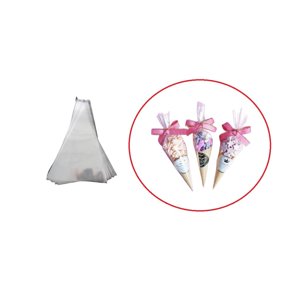 Cone Poli Cenoura 15x30cm Saco Lembrancinha Kit 500un