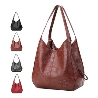 Bolsa de couro macio com vários compartimentos para mulheres Designers bolsas de ombro de moda de luxo vintage