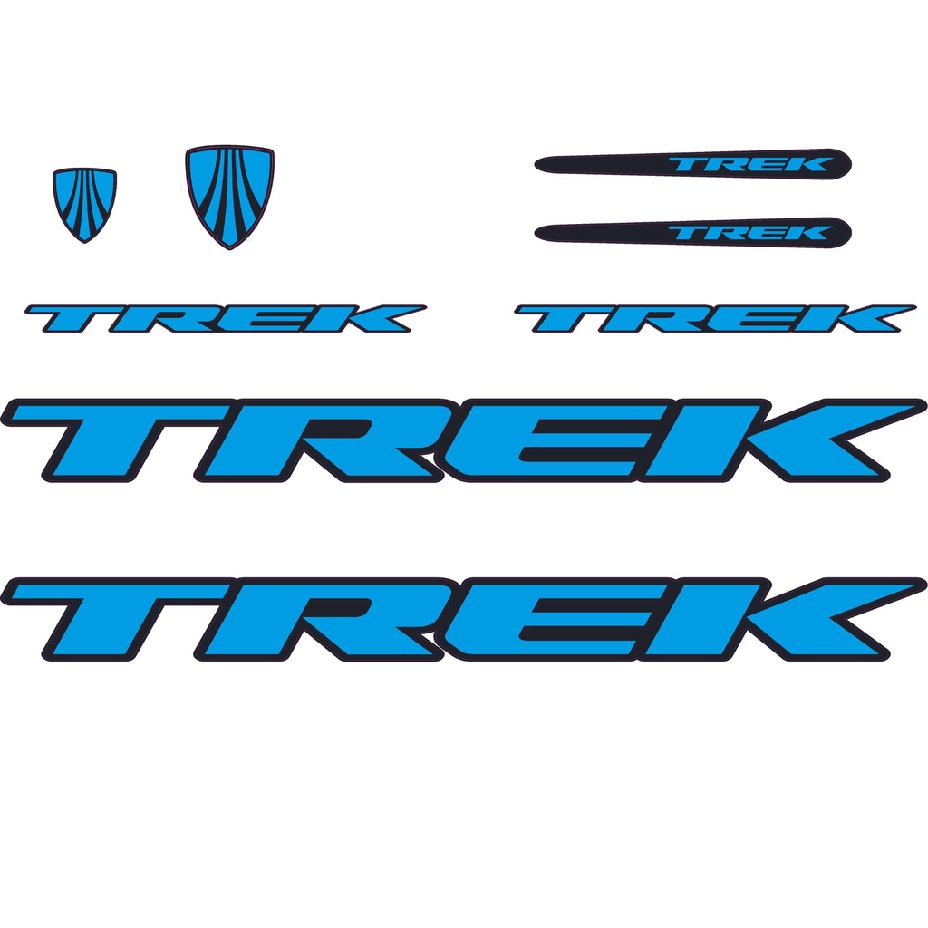 Adesivo decorativo quadro Bicicleta Trek Mountain Bike Azul