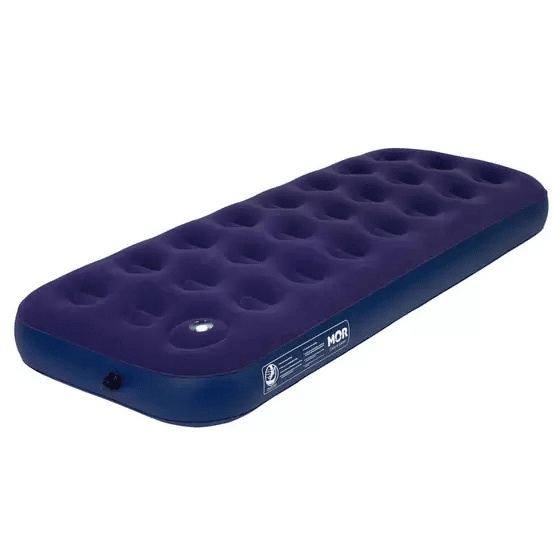 Colchão Inflável Solteiro 76cm Mor com Fole - Azul Marinho