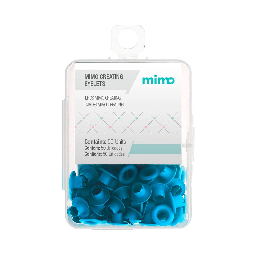 Ilhós Mimo Creating - Redondo - Azul Claro - 4,5 mm - 50 Unids em Oferta na Shopee