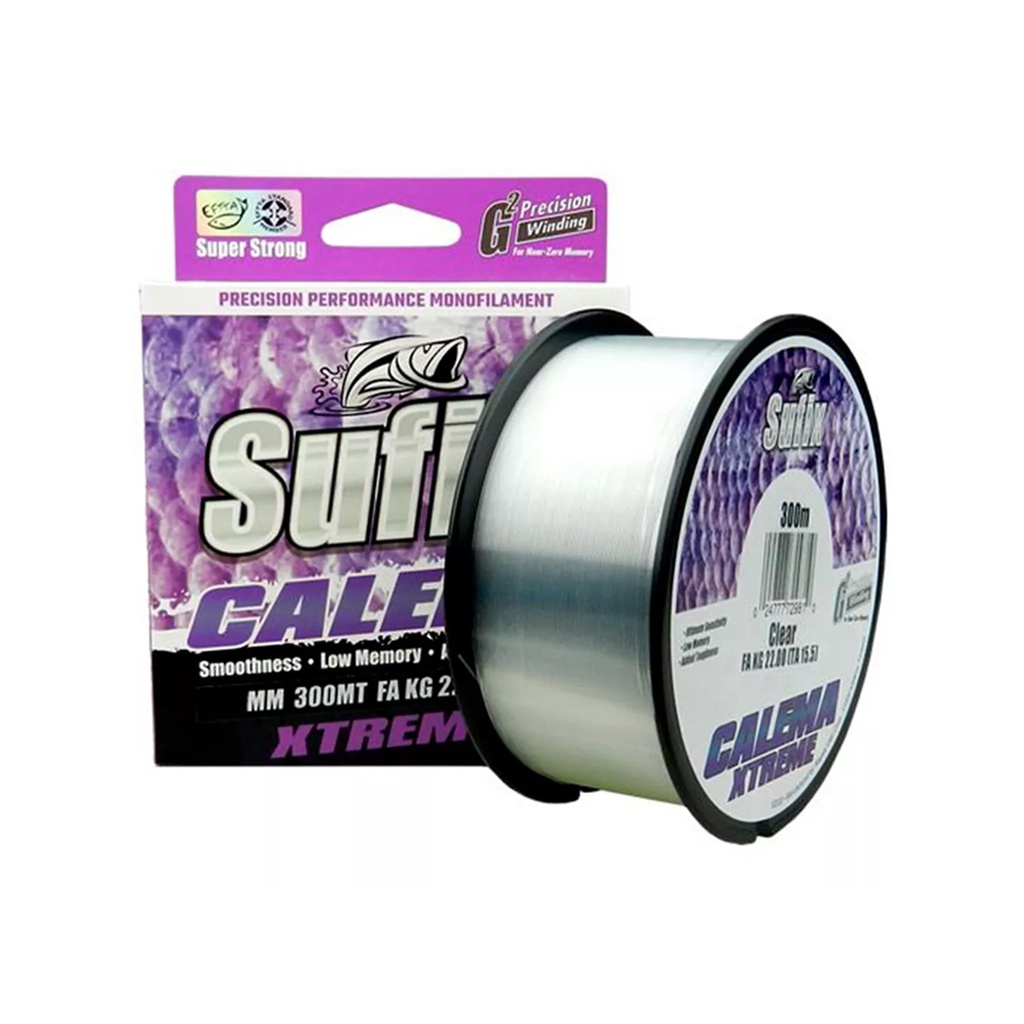 Linha Pesca Monofilamento Rapala Sufix Calema Xtreme 300m 0.35mm 40 Lbs 19Kg