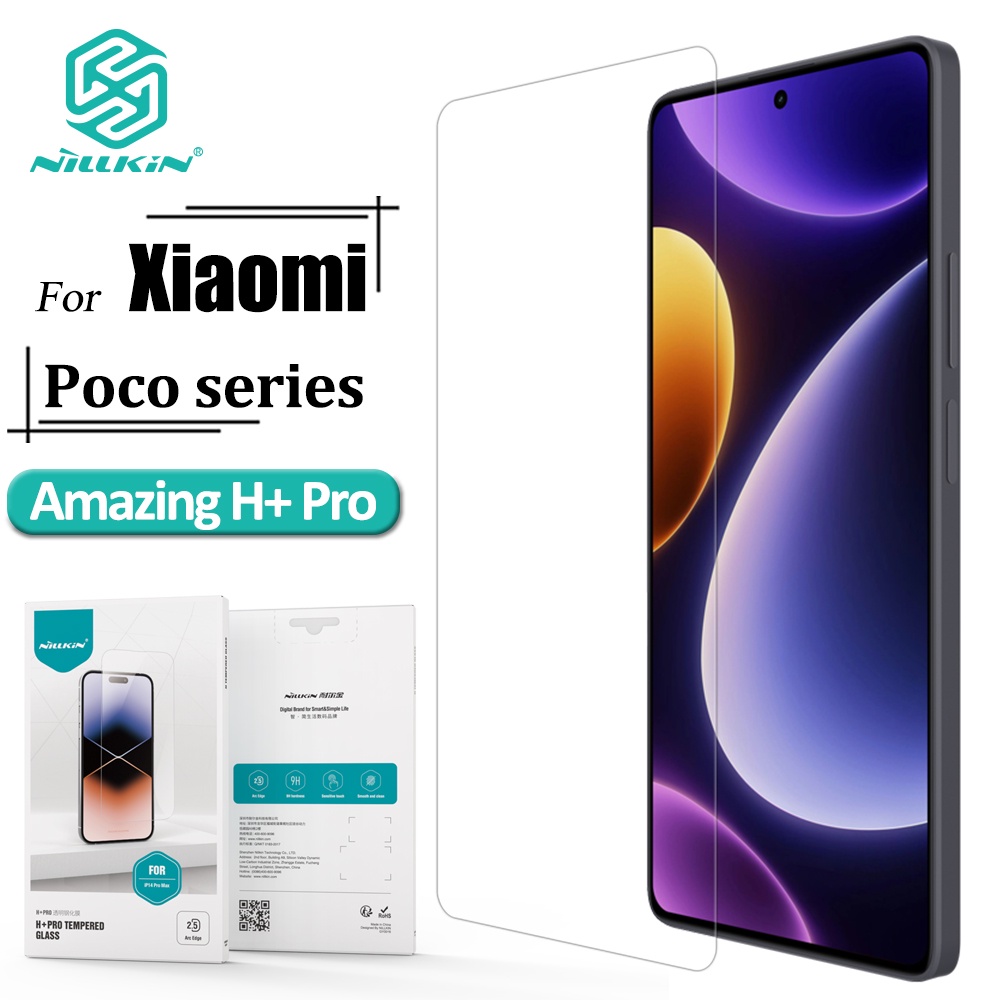 Nillkin H + Pro Vidro Temperado Para Poco F8 F8 Ultra F5 X5 Anti-Reflexo Transparente 0.2mm 9H Protetor De Tela Explosão em Oferta na Shopee