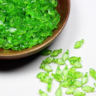 Acessórios De Bricolagem Leaf Green Bijuteria 100Pcs Pingente Moda Jóias Acrílicas Fazendo Brincos Materiais Ornamento