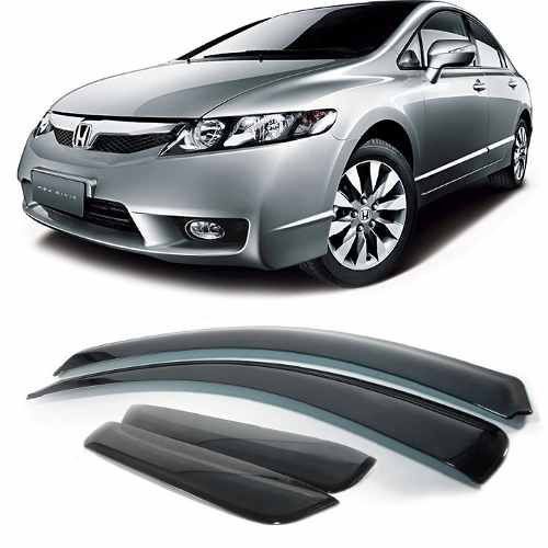 Jogo Calha De Chuva Defletor - Honda New Civic 2007 A 2011