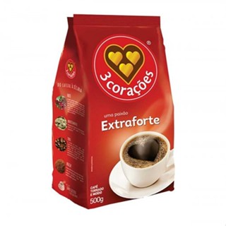 Café Torrado e Moído Extra forte 3 Corações 500g