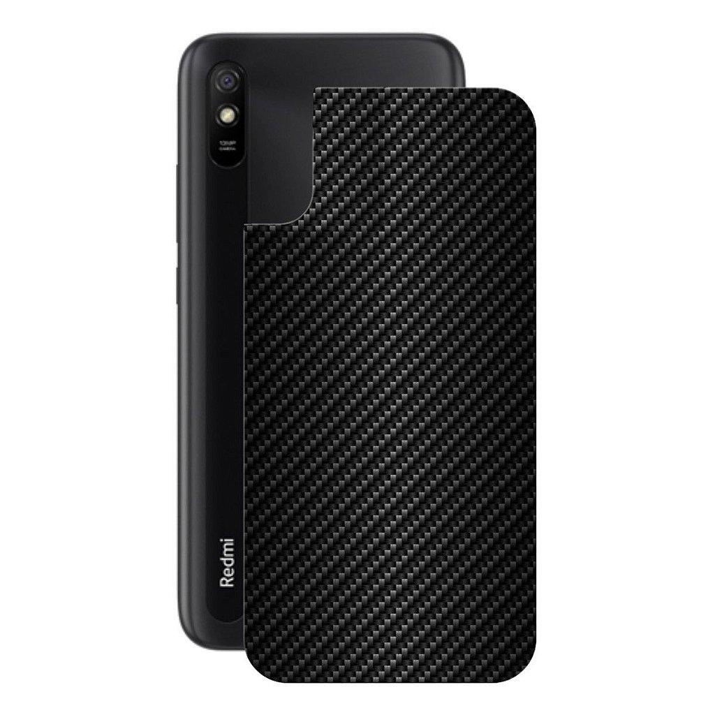 Película para Xiaomi Redmi 9A - Traseira de Fibra de Carbono Preta - Gshield