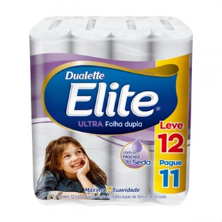 Papel Higiênico Folha Dupla 30 Metros Ultra Leve 12 Pague 11 Dualette