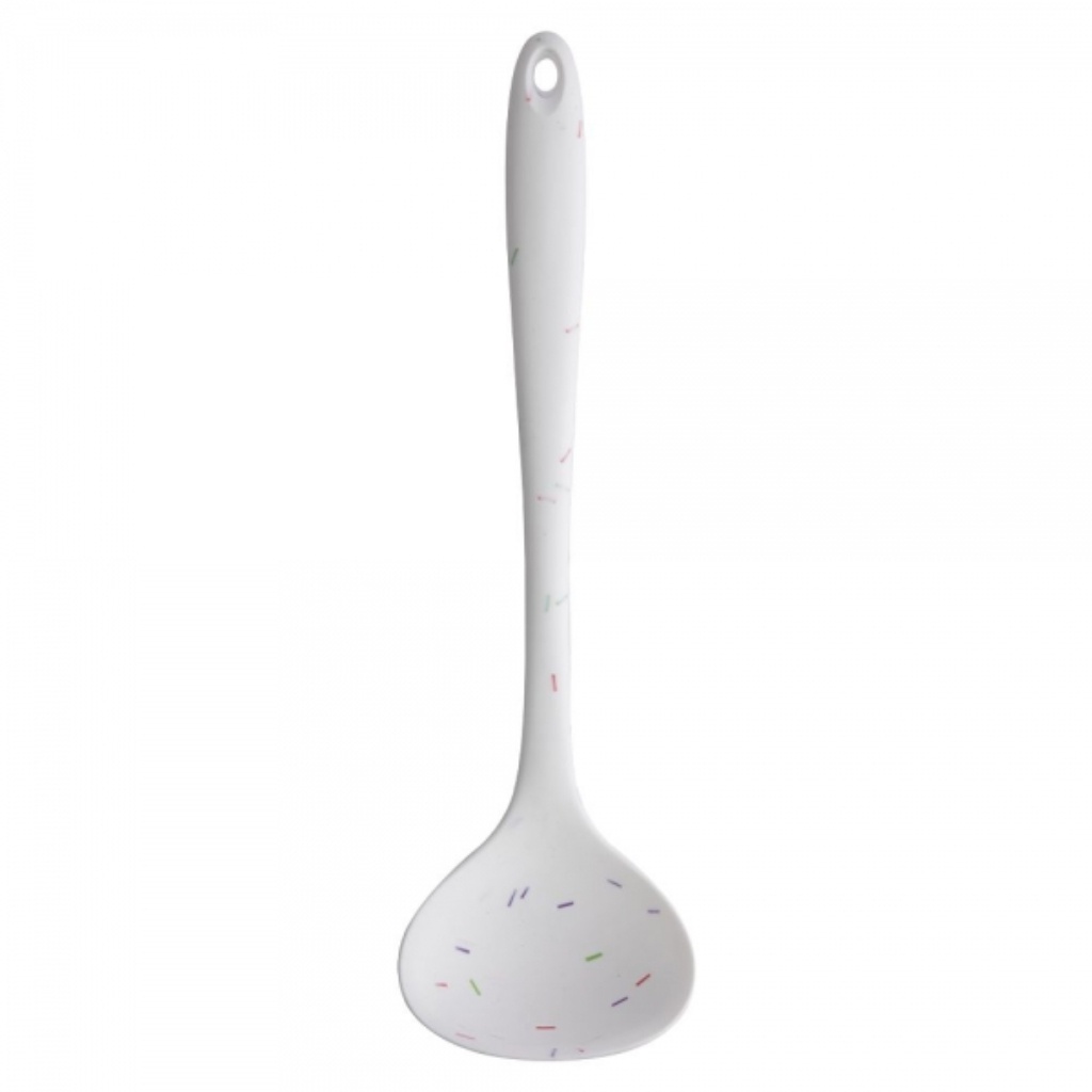 Concha Silicone Granulado Branco 30cm Clink Confeitos Colher Molhos