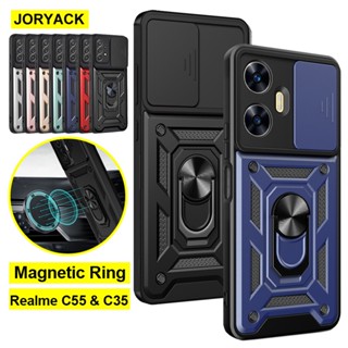 Estojo Anti-Queda Capa Realme C55 C35 C31 C33 C30 C30S Com Tampa Traseira À Prova De Choque