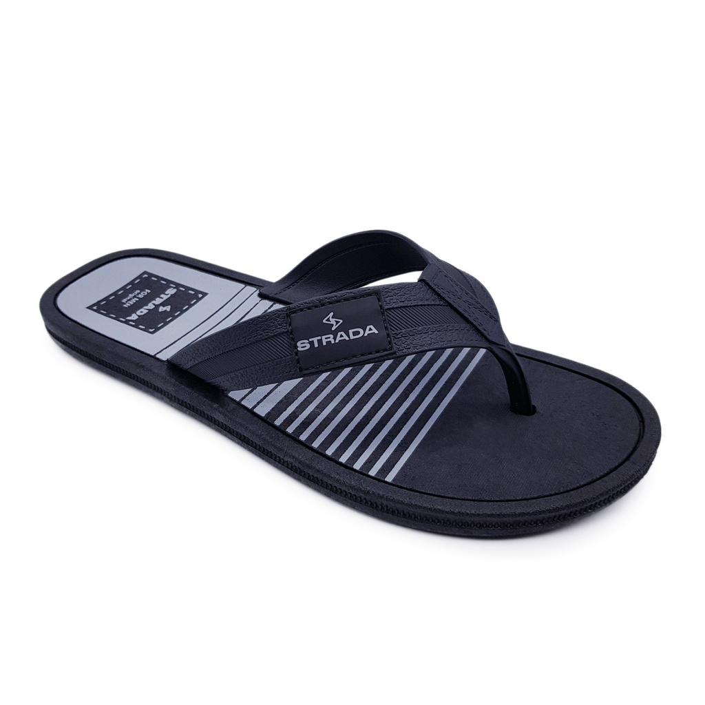 Chinelo Sandália Masculino Adulto Básico Casual Tiras Largas Borracha Original Strada Classic S01 em Oferta na Shopee