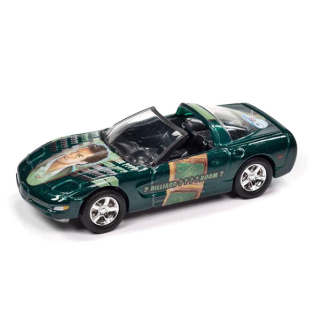 Miniatura Carro Chevrolet Corvette Conversível  (2000) - The Classic Mystery Game - Pop Culture - 1:64 - Johnny Lightning