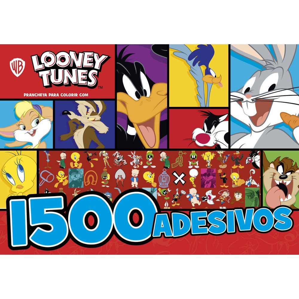 Looney Tunes Prancheta para Colorir com 1500 Adesivos