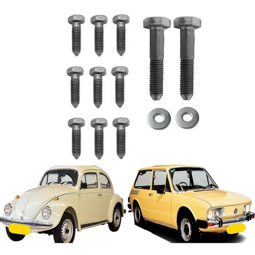 Kit Parafuso Assoalho Ou Caixa De Ar Fusca Brasilia Variant em Oferta na Shopee