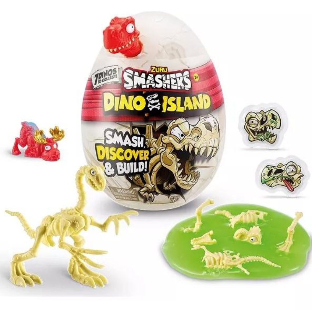 Zuru Smashers Dino Island Vermelho F0120 - Fun - Hobbies & Collections