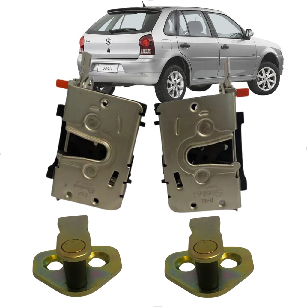 Par Fechadura Gol G4 Porta Traseira Com Batentes 2005 A 2014 em Oferta na Shopee