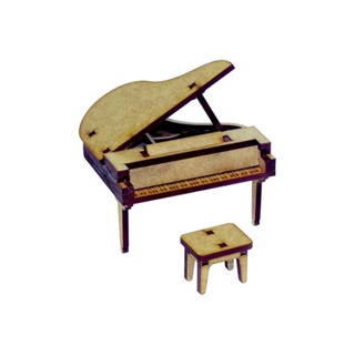 Miniatura Piano de Cauda Com Banco M1082 em Oferta na Shopee