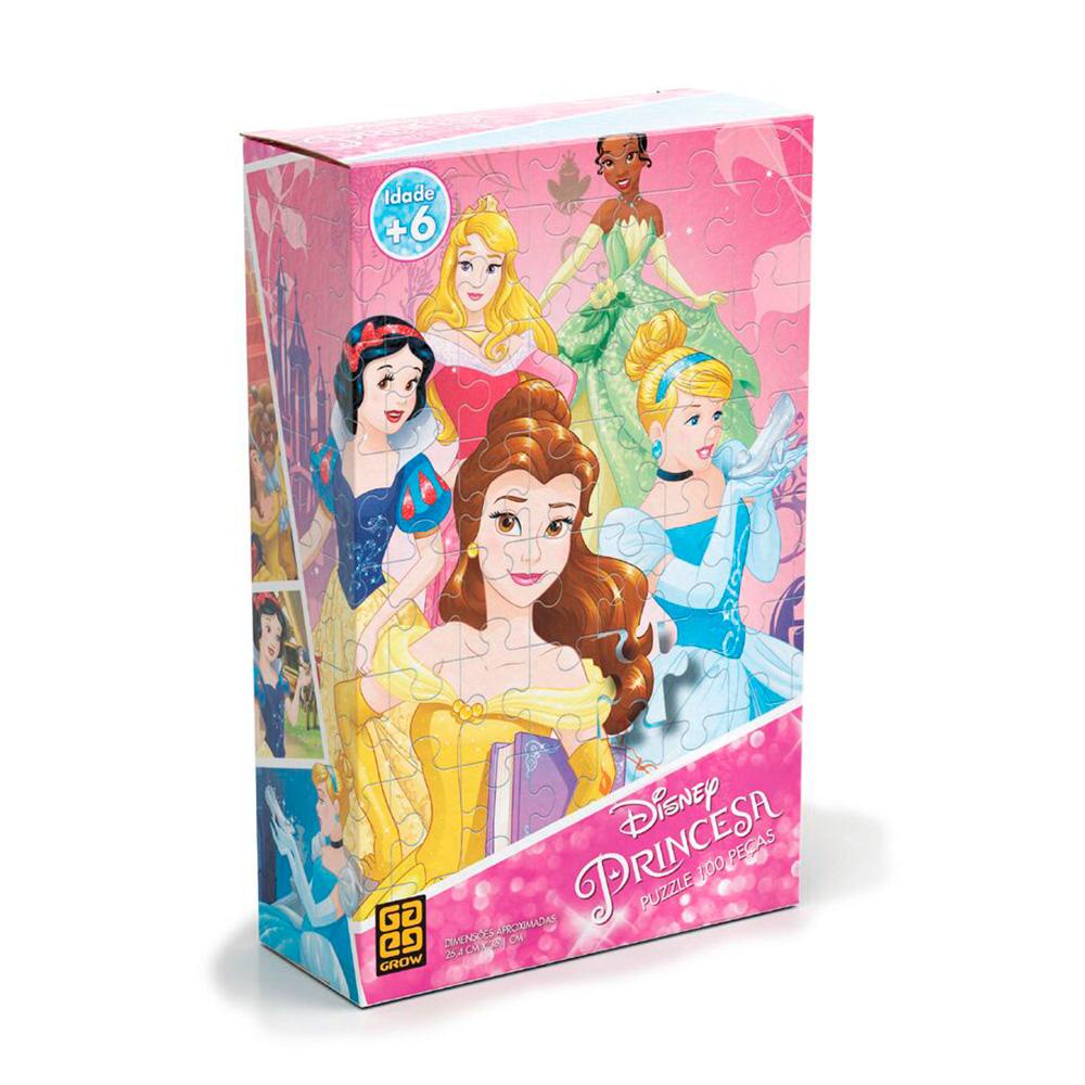 Puzzle 100 peças Princesas - Grow em Oferta na Shopee