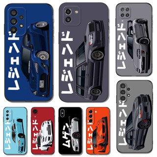Capa Para Samsung Galaxy A04 4G A14 A34 A54 5G Silicone Flexível Preta tpu Tóquio JDM Drift Carro Esportivo