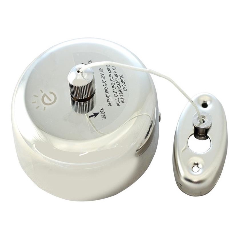 Varal De Roupas Parede Retratil Aco Inox 2,9m Robe Banheiro Hotel Pousada Camisa Calca Peca Intimas Pano Corda de Propileno Casa Jardim Lavanderia Roupa Dobravel Extensivel