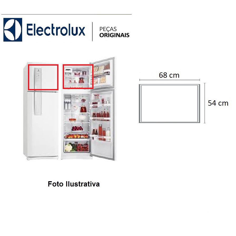 Borracha Do Congelador Eletrolux Df52 Encaixe - Superior