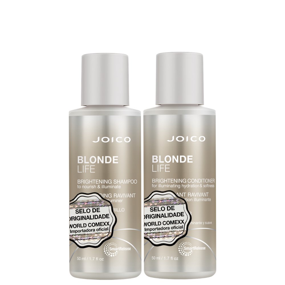 MINI KIT SHAMPOO E CONDICIONADOR JOICO PARA CABELOS LOIROS em Oferta na Shopee