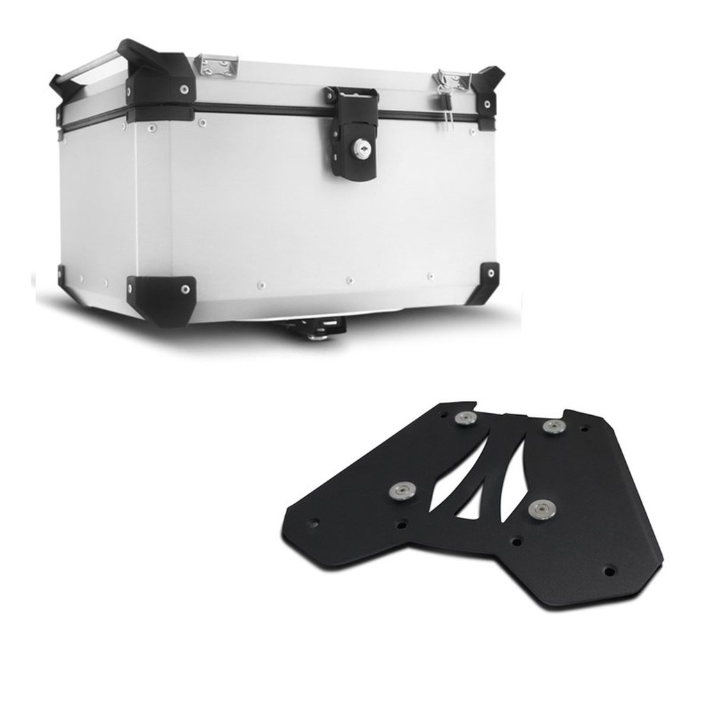 Baú Bauleto 48 Litros + Base de Super Adventure F 850 Gs 2019 2020