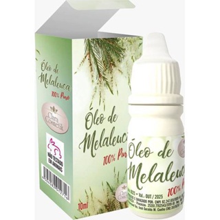 Oleo de Melaleuca 100% Puro 10mL Pronto Para Uso em Cabelo e Pele - Antiflamatorio Massagem Corporal em Oferta na Shopee