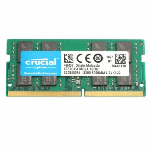 Crucial DDR4 RAM 32GB 3200MHz 2666MHz 2400Mhz Memória Para Notebook SO-DIMM