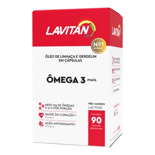 Omega 3 Lavitan Mais Suplemento Com 90 Comprimidos