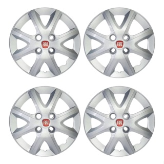 Jogo de Calota Fiat Siena El 1.4 2014 Aro 14 4un Cb0048(prata) em Oferta na Shopee