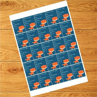 40 Etiquetas adesivas Tag Personalizadas Papel Fotográfico.