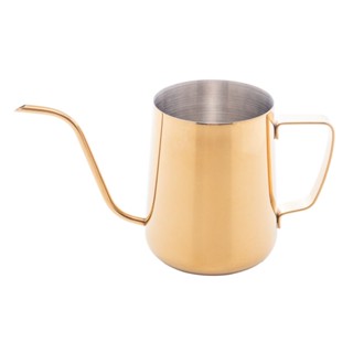 Leiteira Lyor Bico de Pato de Aço Inox Dourada 600ml