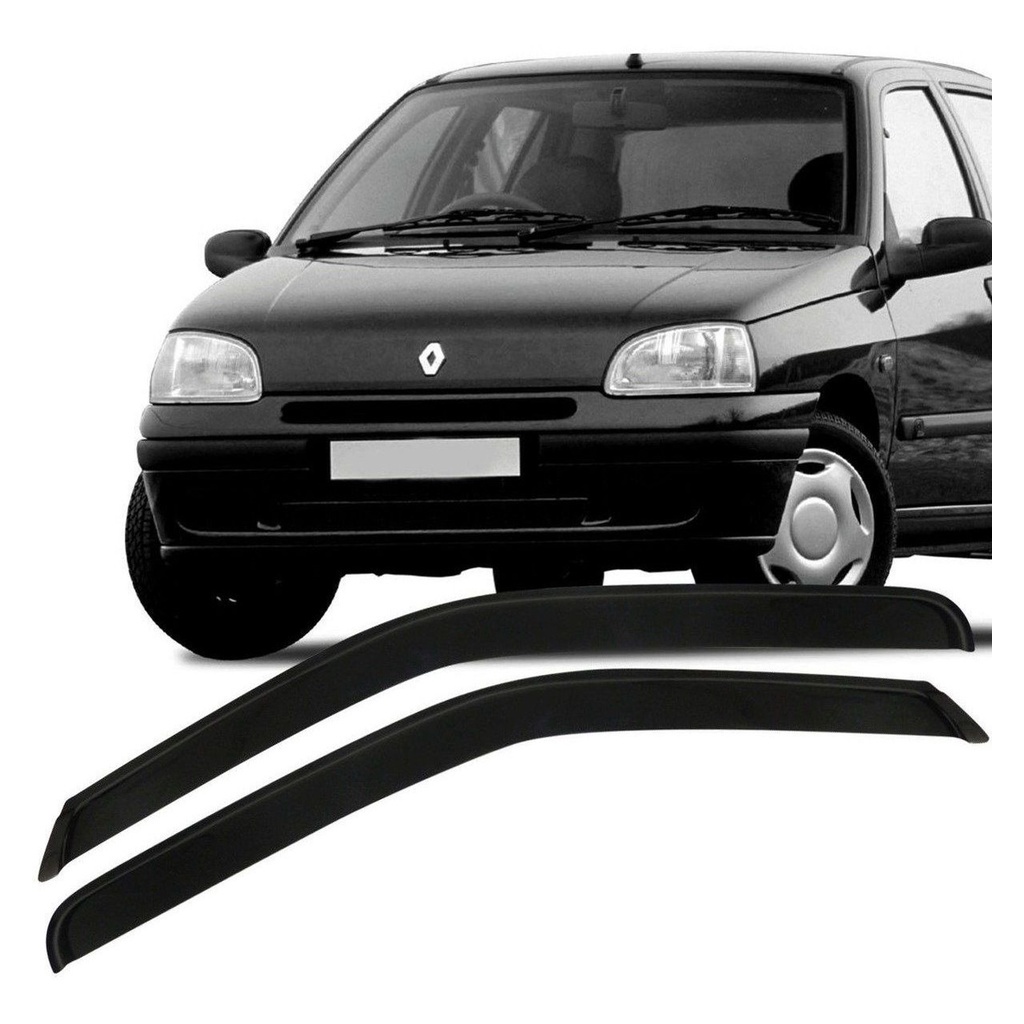 Calha De Chuva Defletor Renault Clio Fase 1 Argentino 1996 A 1999 2 Portas Fume Ecoflex 91.004A