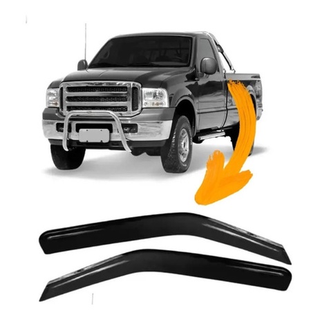 Defletor Calha de Chuva F-250 1999 a 2011 2 Portas Ecoflex