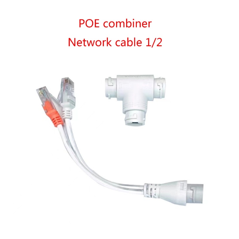 2 POE Splitter RJ45 Conector Três Vias Para Monitoramento