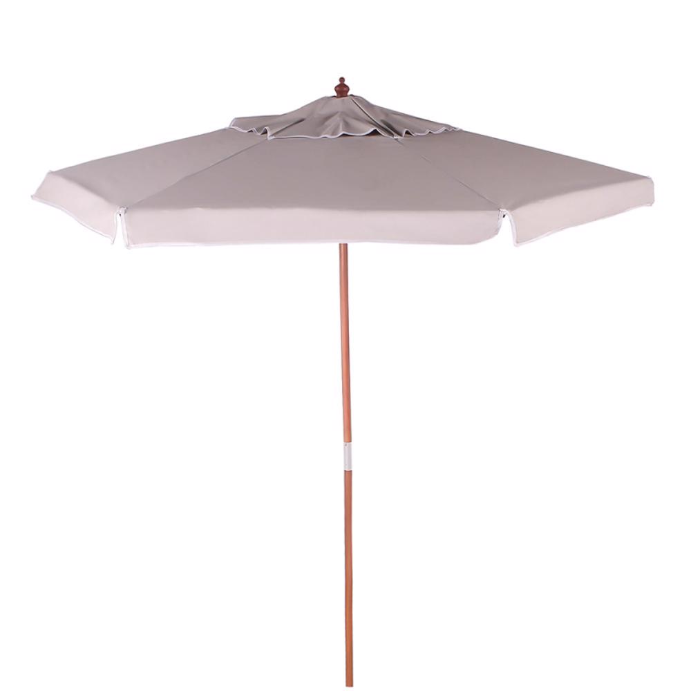 Ombrellone Itapema 2 Metros Bagum e Madeira Bege 201606 BEL em Oferta na Shopee