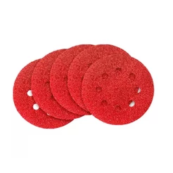 Disco de Lixa Com Velcro Para Teto 125mm 08 Furos 5 Unidades Vários Grãos