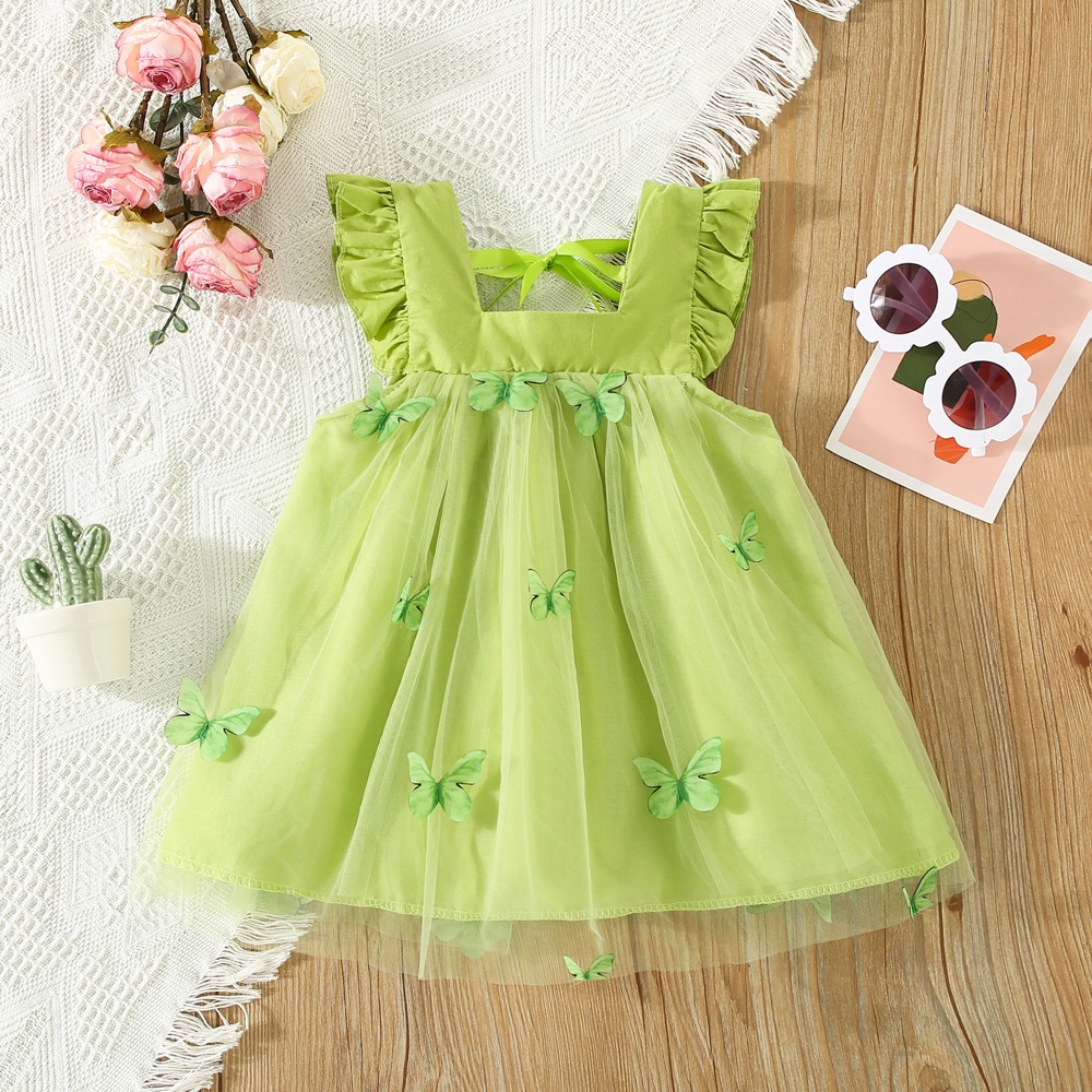 Roupas Para Crianças Vestido De Bebê Verão Princesa Verde Recém-Nascido em Oferta na Shopee