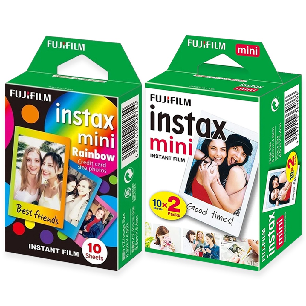 Filme Fujifilm Instax Mini Branco 20 Fotos + Rainbow 10 Fotos 54x86mm Para Instax Mini 7 8 9 11 LiPlay