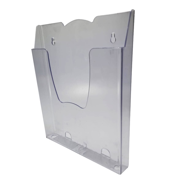 Display Porta Folhetos A4 300 Folhas Parede Simples Cristal
