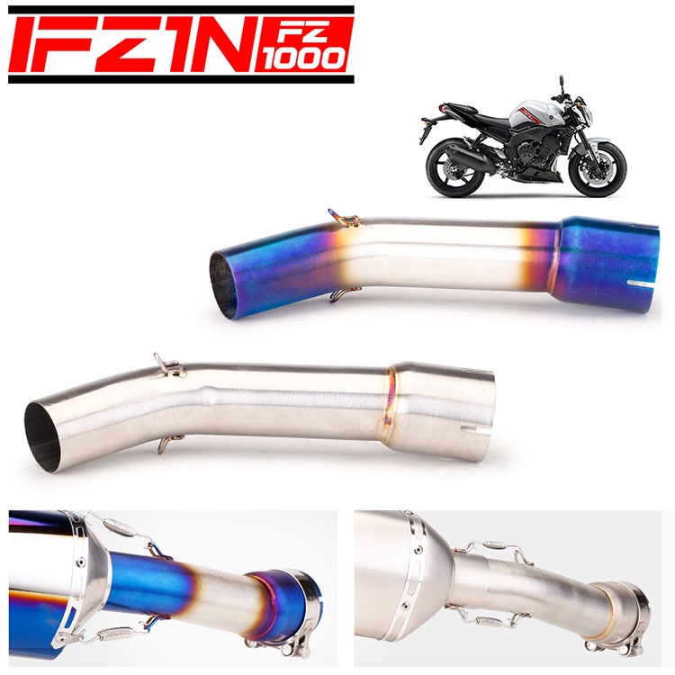 Encaixe De Tubo Médio De Escape Para Motocicleta FZ1 FZ1N FZ1000 51 Mm