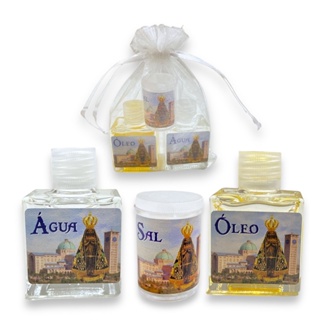 Nossa Senhora Aparecida Kit Proteção Oleo Sal E Agua Benta em Oferta na Shopee