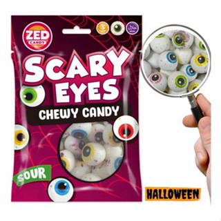 Pacote Bala Mastigável Olhos Azedos Halloween 220g Importado