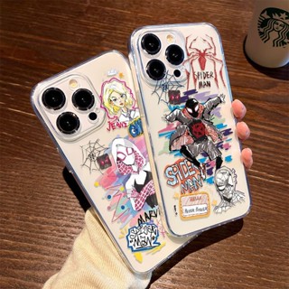 Homem-Aranha : Através Do Invólucro Da Marca Spider-Verse Tide IPhone 15 14 13 12 mini 11 PRO Max Xs XR 6 7 8 Plus Disney Woody Monstro De Três Olhos Soft TPU Câmera À Prova De Choque