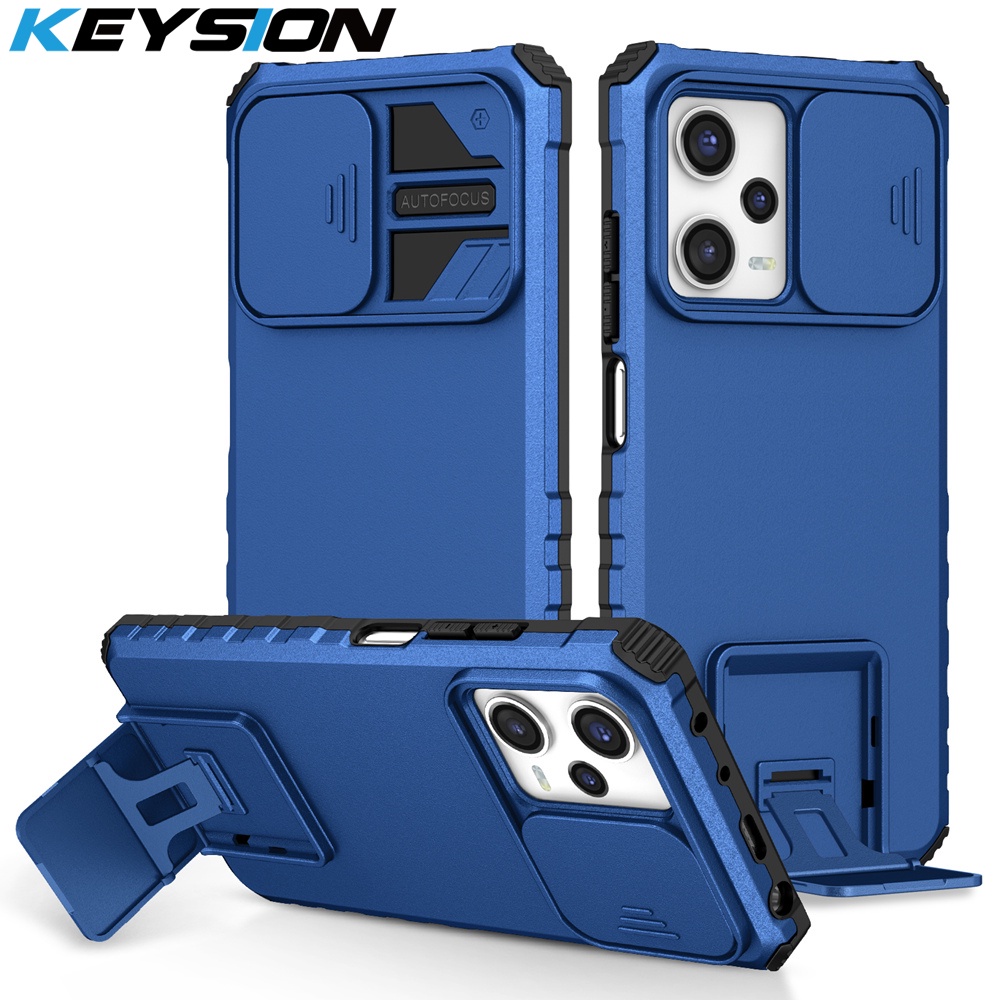 KEYSION Capa Da Armadura À Prova De Choque Para Xiaomi POCO X5 Pro 5G Proteção Lente Câmera Deslizante Do Telefone Ao em Oferta na Shopee
