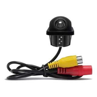 Mini Câmera De Ré Automotiva Tartaruga Colorida Universal Preta A Prova D